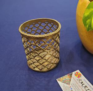 Portalápices de latón chapado en oro a precio económico, elegante, para el hogar, la oficina, la escuela, organizador de escritorio. - Product Image 5