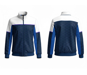 Chaqueta con Cremallera Sublimada Personalizada al por Mayor, Ropa Deportiva para Correr y Hacer Ejercicio, Cálida, Transpirable y de Secado Rápido |   Tallas Hombre Mujer Juvenil - Product Image 1