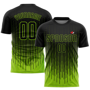 UPCIAL Men's Yellow Black Solid Soccer Jersey <b>Short</b> Sleeve Crew Neck Sublimated Moisture Wicking Breathable 100% Polyester <b>Mesh</b> - Product Image 5