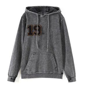 Custom Greek Life Winter <b>Pullover</b> Hoodie Embroidered Letters 100% Cotton Fleece <b>Men</b> Women Unisex | Alpha | - Product Image 1
