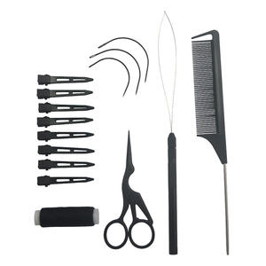 Kit de herramientas para extensiones de cabello con clips, peine, tijeras y removedor. Equipo duradero para extensiones de cabello para uso en salón. - Product Image 2
