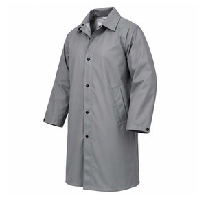 Veste de pluie longue unisexe personnalisable avec logo, imperméable, 100 % laine, écologique, séchage rapide, pour le travail industriel - Product Image 3