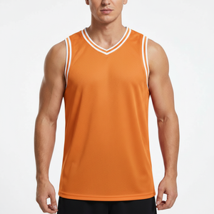 Camiseta de Baloncesto Personalizada para Hombre, Sin Mangas, de Malla, Uniforme de Equipo, Impresión por Sublimación, Venta al Por Mayor - Product Image 1