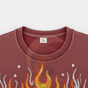 T-shirts personnalisés en gros 100% coton, coupe ample, motif 'Birthday Queen' pour hommes, avec transferts thermiques en strass - Product Image 4