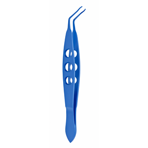 Forceps d'insertion de lentilles intraoculaires souples en titane bleu Stephens pour une manipulation précise des IOL, une pose de lentilles précise et une ophtalmologie avancée - Product Image 4
