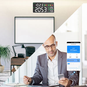 Moniteur de CO2 mural 400-5000ppm et détecteur de bruit, mesureur intelligent de la qualité de l'air intérieur pour salle de classe, bureau, maison (OEM) - Product Image 5