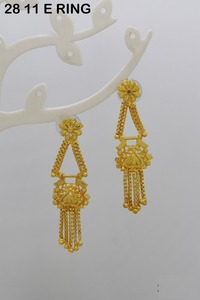 Nouvelle mode boucles d'oreilles pendantes épaisses boucles d'oreilles longues artificielles de luxe de Dubaï pour les filles de mariée boucles d'oreilles au design antique et unique - Product Image 4