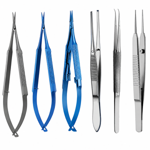 Ensemble de micro-chirurgie de qualité supérieure avec outils essentiels pour la neurochirurgie et l'ophtalmologie : ciseaux, porte-aiguilles, pinces - Product Image 6