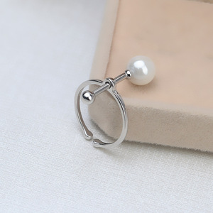 Anneau ouvert en argent S925, boucles d'oreilles à billes, accessoires de bricolage, support pour perles, apprêts pour bijoux 1269 - Product Image 4