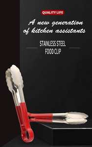 Pinzas para Alimentos de Acero Inoxidable con Revestimiento de Vinilo, Aptas para Lavavajillas, Resistentes y Ecológicas, de Calidad Premium, al por Mayor - Product Image 5