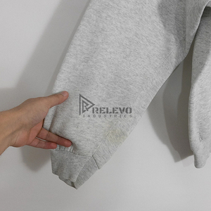 Sweat-shirt en molleton respirant 100% coton 450 g/m², service OEM écologique, pull pour homme - Product Image 4