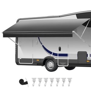 Telo di Ricambio per Tenda da Camper in Vinile Resistente alle Intemperie 15FT, Tessuto per Accessori Esterni RV 18 oz UPF50+, 14FT 2" per Camper - Product Image 1