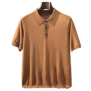 Short Sleeve New Fashion Men's for Shirt <b>100</b>% Cotton Knitted Anti-Wrinkle Plain Dyed Quick Dry Breathable Premium Quality - Product Image 1