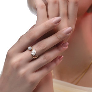 Anillo de Diamante de 2.5CT con Corte Elegante, Cultivado en Laboratorio, Certificado por IGI, Chapado en Oro Amarillo de 14K, VS1 FG, Anillo de Compromiso de Lujo para Mujer, 2g - Product Image 6