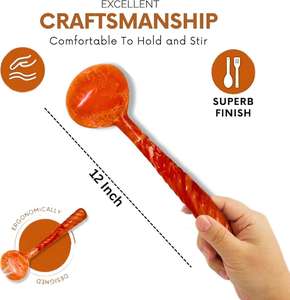 ช้อนสลัดเรซิ่นโลโก้สั่งทำ ช้อนสลัดทำมือแบบใช้แล้วทิ้ง สำหรับบ้าน โรงแรม ราคาขายส่งในอินเดีย - Product Image 2