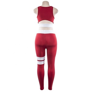2025 Logo personnalisé femmes Fitness Yoga ensemble 2 pièces sans couture grande taille Gym Stretch Yoga costume haut soutien-gorge Legging haut blanc soutien-gorge ensemble - Product Image 3
