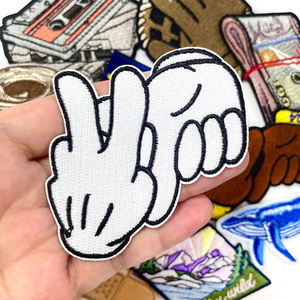 Custom 3D Personalized Embroidery Patch Manufacturer Heat Press <b>Iron</b> On Sew On Embroidered Badge for Clothing Hats Trucker Caps - Product Image 3