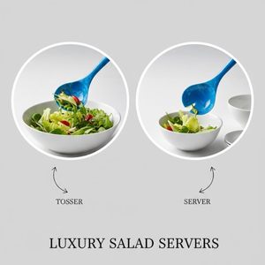 Elegant acrylic utensils unique serve ware collection trendy <b>salad</b> accessories sophisticated dining <b>tools</b> artistic table - Product Image 2