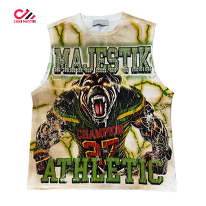 เสื้อยืดแขนกุดคุณภาพดีเยี่ยม พิมพ์โลโก้ตามสั่ง คุณภาพดี 100% สำหรับผู้ชาย พร้อมบริการดูแลอย่างมืออาชีพ ลดราคาพิเศษทางออนไลน์ - Product Image 6