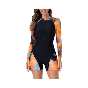 Nouveau maillot de bain rashguard à manches longues pour femme, design personnalisé, imprimé animal, respirant, séchage rapide, écologique, nouvelle arrivée - Product Image 4