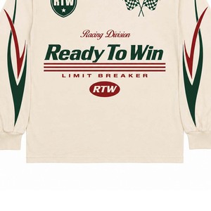 เสื้อยืดแขนยาวผู้ชาย Ready To Win คอกลม ผ้าคอตตอนเจอร์ซีย์ พิมพ์ลาย สวมใส่สบาย ทรงปกติ ความยาวปกติ - Product Image 4