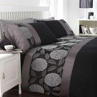 Parure de lit de luxe personnalisable en gros, motif floral classique, 10 pièces, 400 fils, 100 % polyester, avec housse de couette matelassée