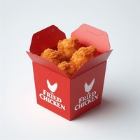 Emballage en papier jetable écologique pliable sur mesure pour poulet frit, matériaux recyclés, revêtement UV, pour sushi, chips de pommes de terre