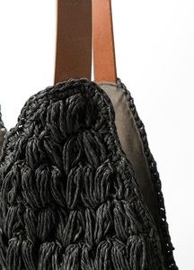 Bolso Tote de Rafia Marroquí Hecho a Mano, Tendencia 2026, con Asas de Cuero, Bolso de Hombro de Paja Tejida, Bolso de Playa Ecológico para Verano - Product Image 2