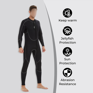 Traje de Buceo Resistente para Hombre, Diseño con Capucha, Neopreno de 5mm, Traje de Buceo para Buceadores Profesionales, Equipo de Exploración en Aguas Profundas - Product Image 2