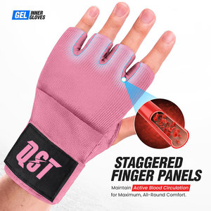 Bandages de boxe avec gants intérieurs et technologie anti-choc en gel – Durables et respirants pour l'entraînement de Muay Thai et de Kickboxing - Product Image 3