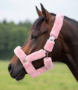 Cabestro para Caballo de Piel Sintética de Visón Rosa Premium, Suave, con Hebillas Metálicas y Anillo en D, Diseño Duradero, Ajuste Seguro - Accesorios para Caballos, Tallas XS/S/M/L/XL - Product Image 2