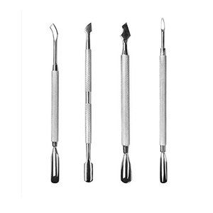 Juego de Empujadores de Cutículas Cuadrados de Acero Inoxidable, Herramienta de Manicura Reutilizable de Doble Punta con Cortacutículas y Empujador para el Cuidado de las Uñas - Product Image 2