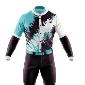 Ensemble complet d'uniformes de baseball personnalisés pour les tournois universitaires avec impression du nom de l'équipe et des numéros, séchage rapide et respirant - Product Image 4