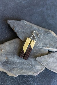 Boucles d'oreilles en bois, matériau naturel, faites à la main, bijoux fantaisie légers, accessoires pour femmes, pour la vente en gros aux boutiques et la fabrication de bijoux - Product Image 5