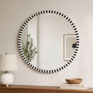 ARIF HANDICRAFTS AH-00390 Modern Style <b>Silver</b> Inlay Customized Shape Eco-Friendly Handmade <b>Wall</b> <b>Mirror</b> Frame Exotic Indian Art - Product Image 2