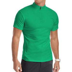 เสื้อยืดคอซิปแขนสั้นน้ำหนักเบาสำหรับผู้ชาย เสื้อผ้ากีฬาฤดูร้อน เสื้อพูลโอเวอร์คอซิปสำหรับผู้ชาย - Product Image 4