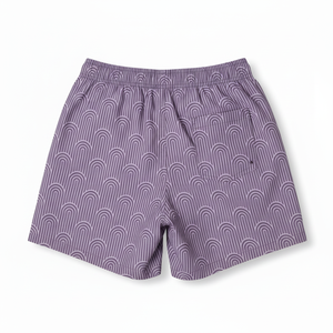 Shorts de bain pour hommes respirants et à séchage rapide, en tissu Oxford de lin/coton de haute qualité, imprimé numériquement, avec taille élastique - Product Image 2