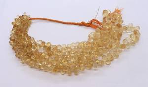 Cuentas de Citrino Natural AAA Facetadas en Forma de Lágrima 4x6-7x9 MM, Cuentas de Citrino en Forma de Gota de 20 Pulgadas, Cuentas de Citrino Facetadas en Forma de Lágrima al por Mayor - Product Image 2