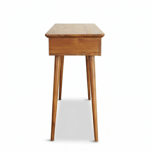 <b>Solid</b> Teak <b>Wood</b> Carved Console Table Mid Century Modern Hallway Entryway <b>Desk</b> Eco Friendly Wholesale Furniture - Product Image 3