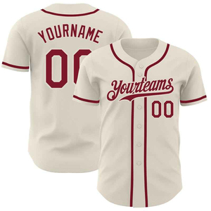 Camiseta de Béisbol de Alta Calidad para Hombre y Mujer, Impresión por Transferencia de Calor, Transpirable, 100% Poliéster, Talla Grande, Nombre del Equipo Personalizado - Product Image 5