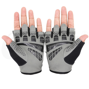 Unisex Half-Finger Fitness Gloves with Adjustable Wrist Strap and Non-Slip for Gym Weight Lifting Bodybuildings - Product Image 2