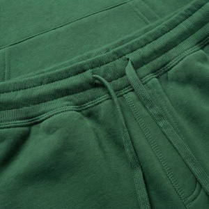 Survêtement vert à capuche pour homme, manches longues, couleur unie, vêtements de sport décontractés avec cordon de serrage et poches latérales, coupe régulière, tenue d'automne - Product Image 5
