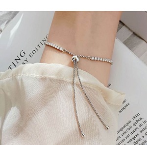 Bracelet en diamant moissanite, bijoux pour femmes, occasion spéciale, cadeau tendance, disponible au meilleur prix - Product Image 4