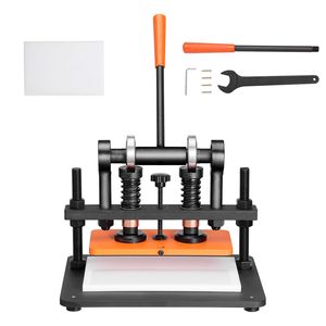 Fustellatrice Manuale per Pelle 10.2 X 4.7 con Piastra per Goffratura, Corsa di Pressione 0.47, Doppie Guide e Alberi di Guida - Product Image 1