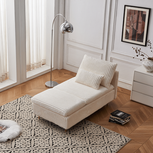 Modern Leisure Corduroy Sofa Chair for Small Spaces Armchair for Living Room Dormitory Apartment Study - Product Image 2