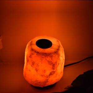 Lámpara Quemadora de Aceite Aromático Moderna con Sal Natural del Himalaya, Sal Rosa Natural para Cocina, Sala de Estar, Revestimiento de Paredes, Uso con Fuego - Product Image 3