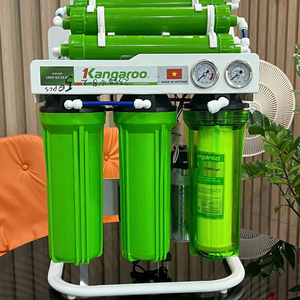 เครื่องกรองน้ำระบบ Reverse Osmosis 7 ขั้นตอน พร้อมขาตั้งและเกจวัดแรงดัน 2 ตัว - ผลิตในเวียดนาม - Product Image 1