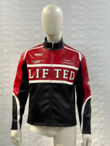 Blouson de course en cuir à manches longues pour homme Antidote, coupe-vent, avec logo imprimé par transfert thermique sur le devant, pour toutes les saisons, vêtements de moto - Product Image 5