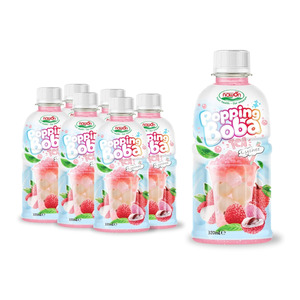 Boisson au thé glacé à la pêche en marque blanche 320ML, thé en bouteille avec boba éclatant, échantillon gratuit, certifié ISO HACCP, usine Nawon - Product Image 1