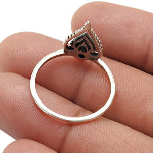 Wholesale Custom Made 925 Sterling Silver Crown <b>Ring</b> Comes With <b>Lapis</b> <b>Lazuli</b> Gemstone Bezel Setting Handmade Bohemian Jewelry - Product Image 3